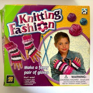 Knitting Kit for Beginners, Kids & Adults Make a Pair of Gloves w/All Supplies